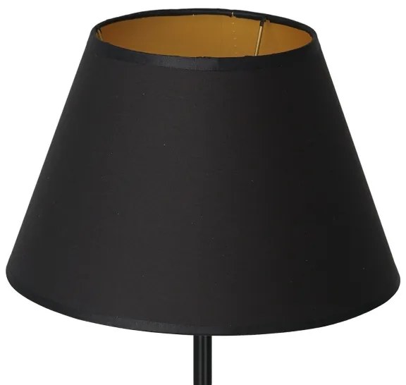 Lampada da tavolo ARDEN 1xE27/60W/230V d. 30 cm nero/oro