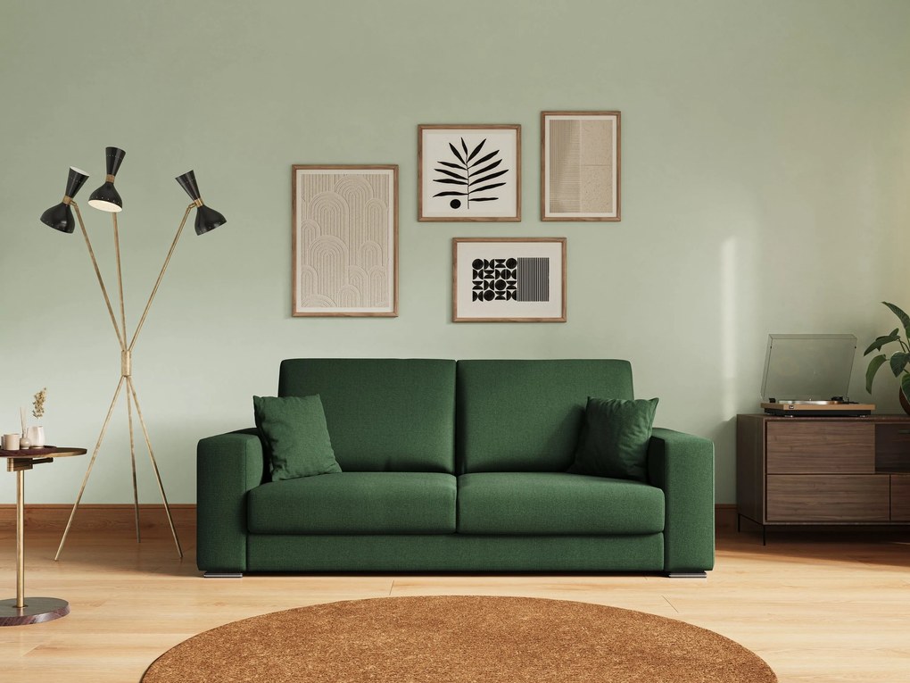 Marte divano in tessuto smacchiabile impermeabile T08 verde