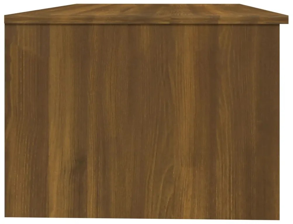 Tavolino salotto rovere marrone 102x50x36 cm legno multistrato