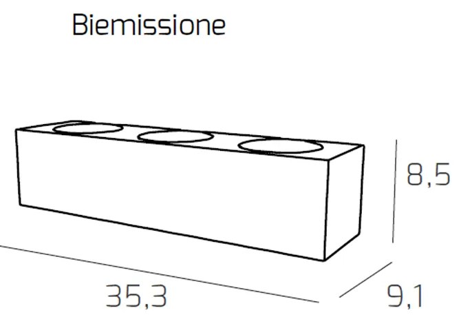 Applique Moderna Area Metallo Grigio Metallo 6 Luci Gx53