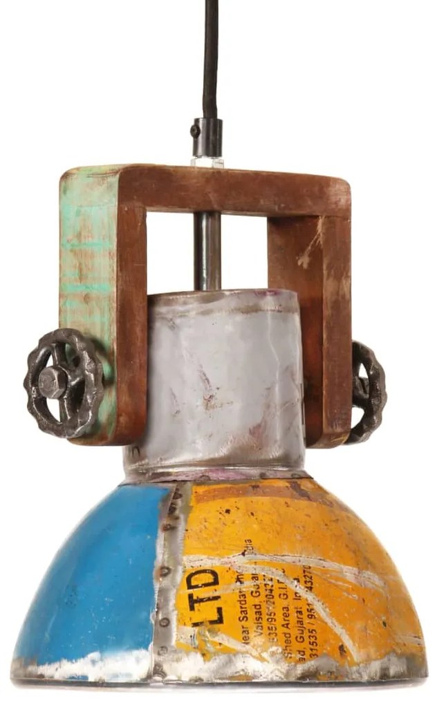 Lampada Sospesa Industriale 25 W Multicolore Rotonda 19 Cm E27 /