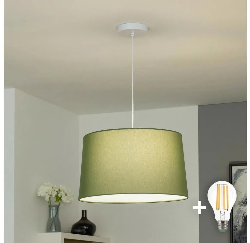 Brilagi - Lampadario LED a sospensione con cavo CERIA 1xE27/40W/230V Ø 45 cm verde