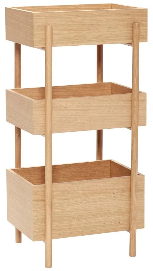 Consolle in legno di quercia naturale 34x43 cm Stack - Hübsch