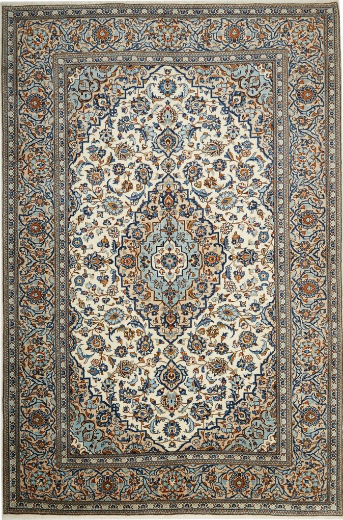 Kashan Tappeto persiano 200 x 300 Beige (Iran) Annodato A Mano
