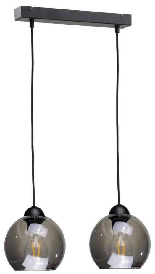 Lampadario su corda UNO 2xE27/60W/230V nero