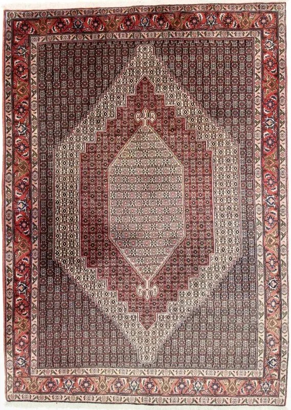 Senneh Tappeto persiano 290 x 210 Beige (Iran) Annodato A Mano