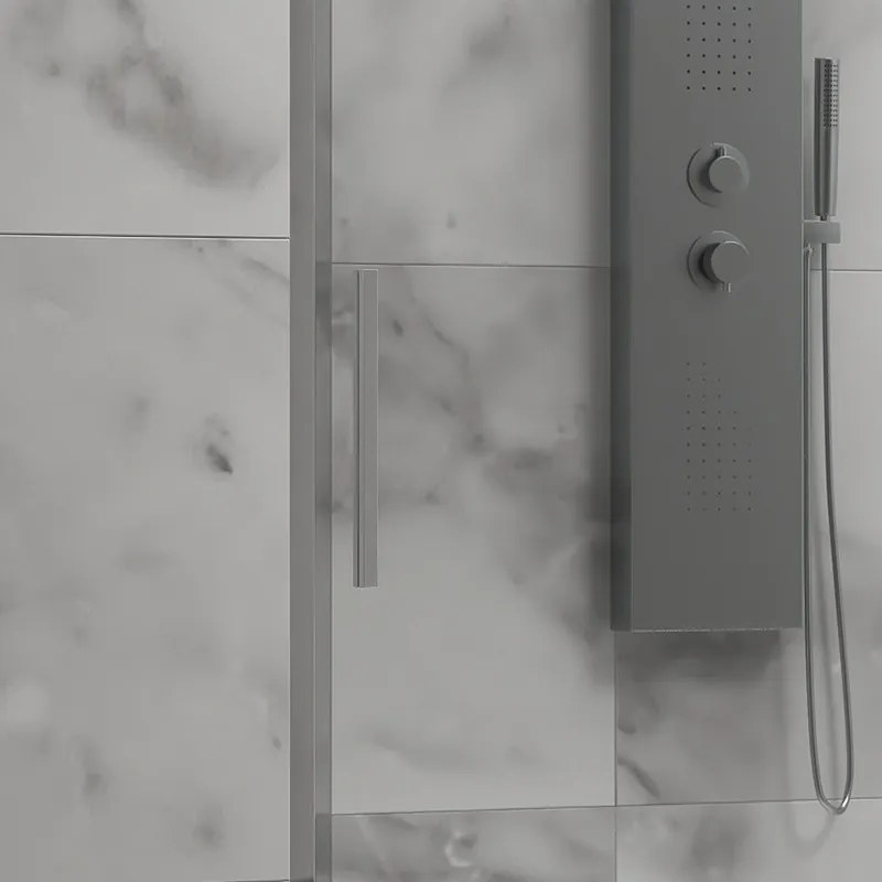 Porta doccia 120 cm scorrevole vetro 6 mm altezza 200h | KLA4000C - KAMALU