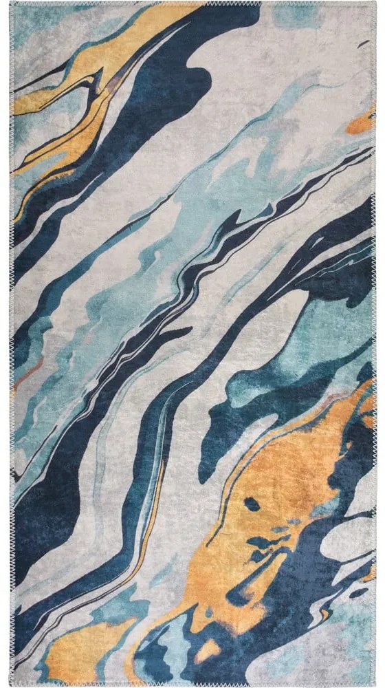 Tappeto giallo e blu lavabile 120x180 cm Colors of Joy – Vitaus