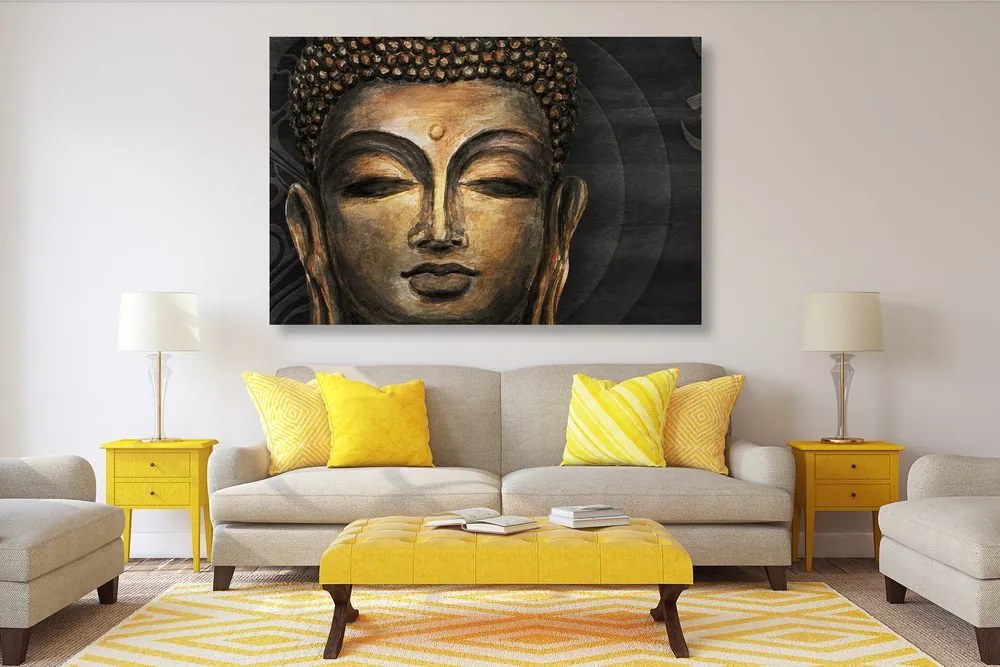 Stampa su tela – Viso del Buddha