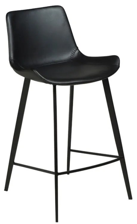 Sgabello da bar in similpelle nera Hype - DAN-FORM Denmark