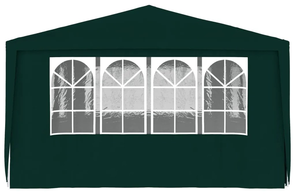 Gazebo Professionale con Pareti 4x6 m Verde 90 g/m²