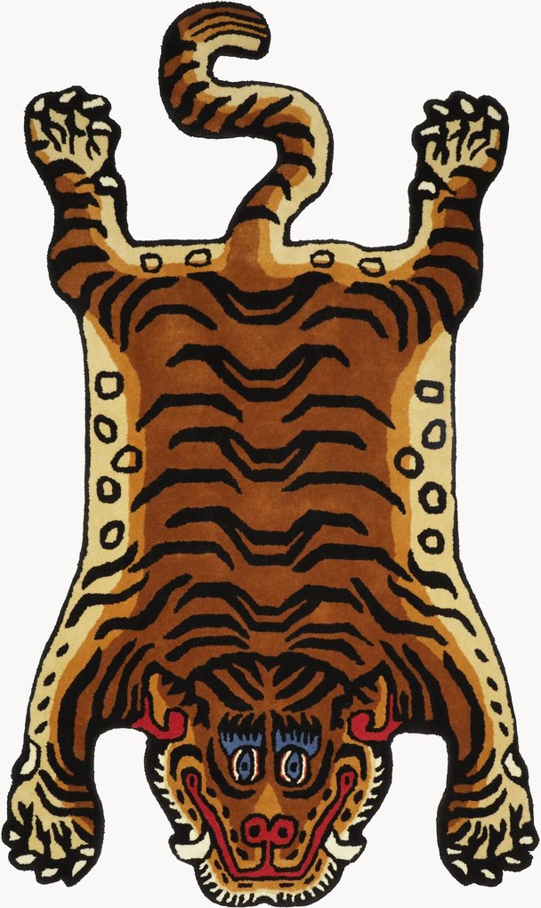 Tappeto in lana fatto a mano Tiger