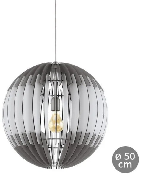 Eglo 79138 - Lampadario a sospensione con filo OLMERO 1xE27/60W/230V