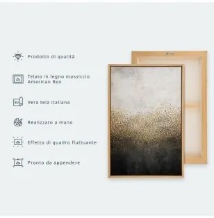 Quadro Magnolia Reflection (1 Part) Narrow In cornice di legno naturale 135x45