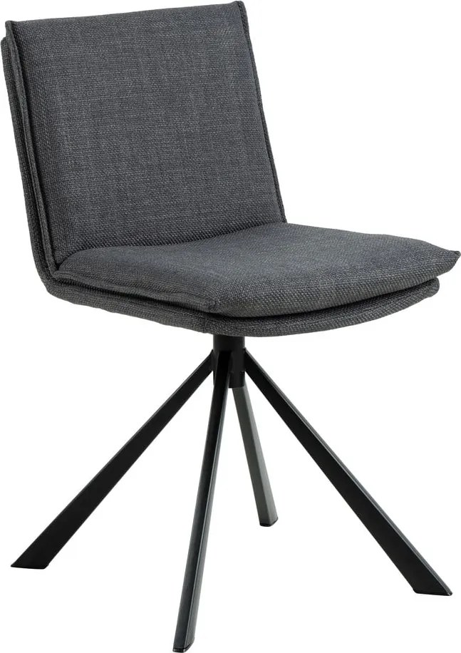 Sedia da pranzo grigio scuro Flynn - Actona