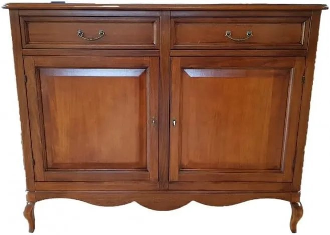 Credenza da 145 cm classica in legno  noce lucido