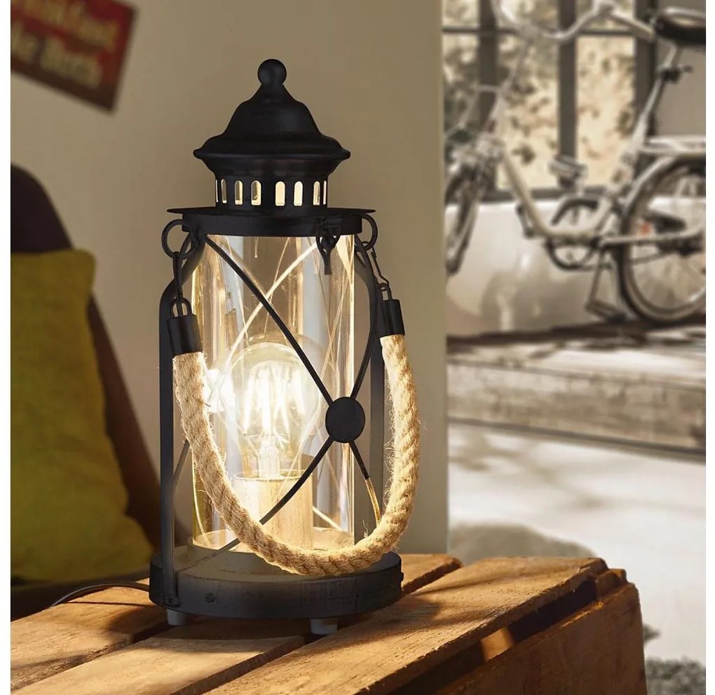 Eglo 49283 - Lampada da tavolo BRADFORD 1xE27/60W/230V