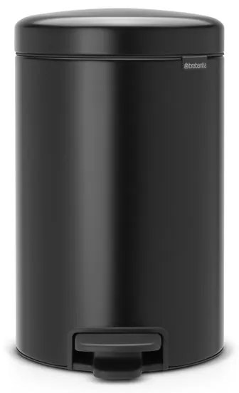 Cestino da bagno a pedale new icon BRABANTIA nero 12 L in inox