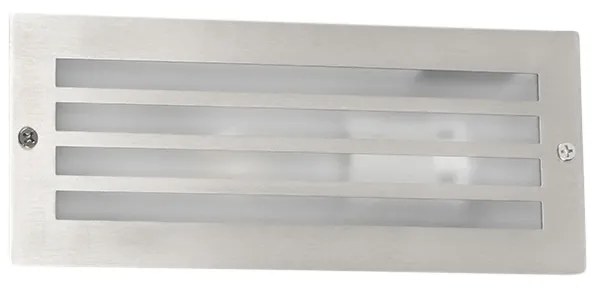 Lampada da incasso moderna in acciaio IP44 - Hurricane