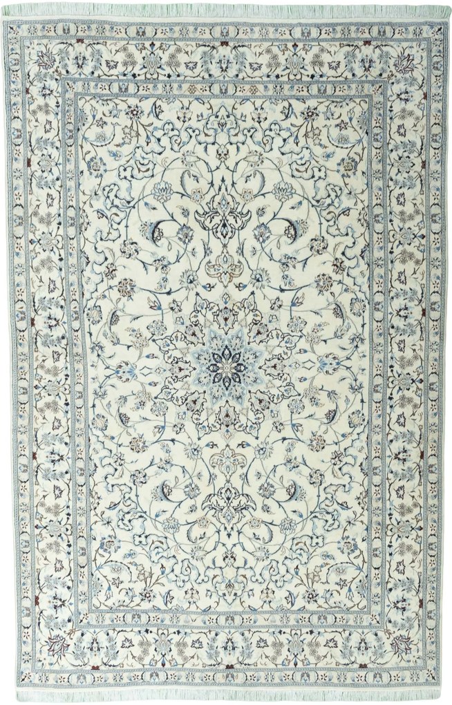 Nain Tappeto persiano 200x300 Beige (Iran) Annodato A Mano