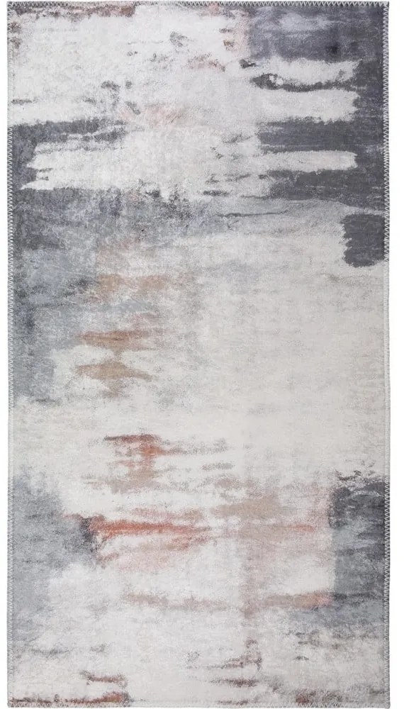 Passatoia grigia e avorio lavabile 80x200 cm Abstract Colors – Vitaus