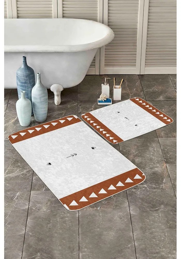 Tappetini da bagno bianchi in set da 2 60x100 cm - Mila Home