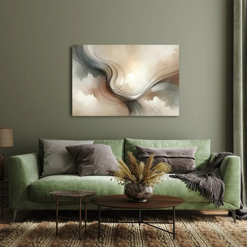 Quadro su tela – Linee delicate nello spazio