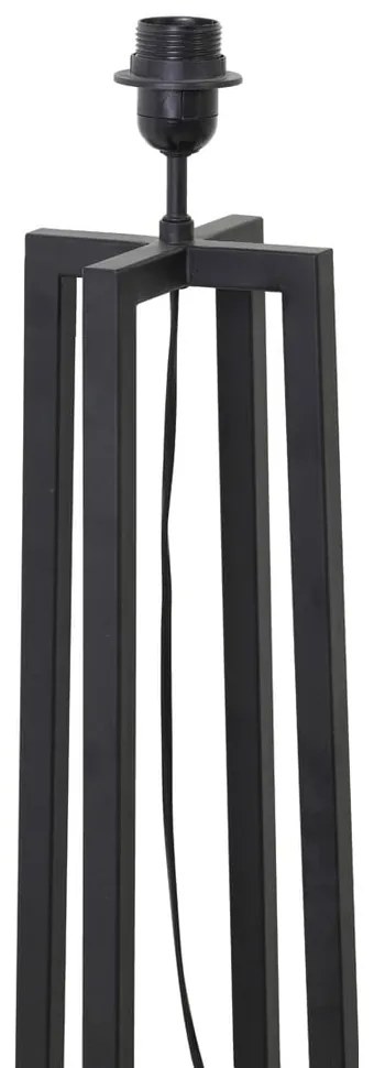 Lampada da terra con piedistallo nero opaco 130 cm Miley - Light &amp; Living