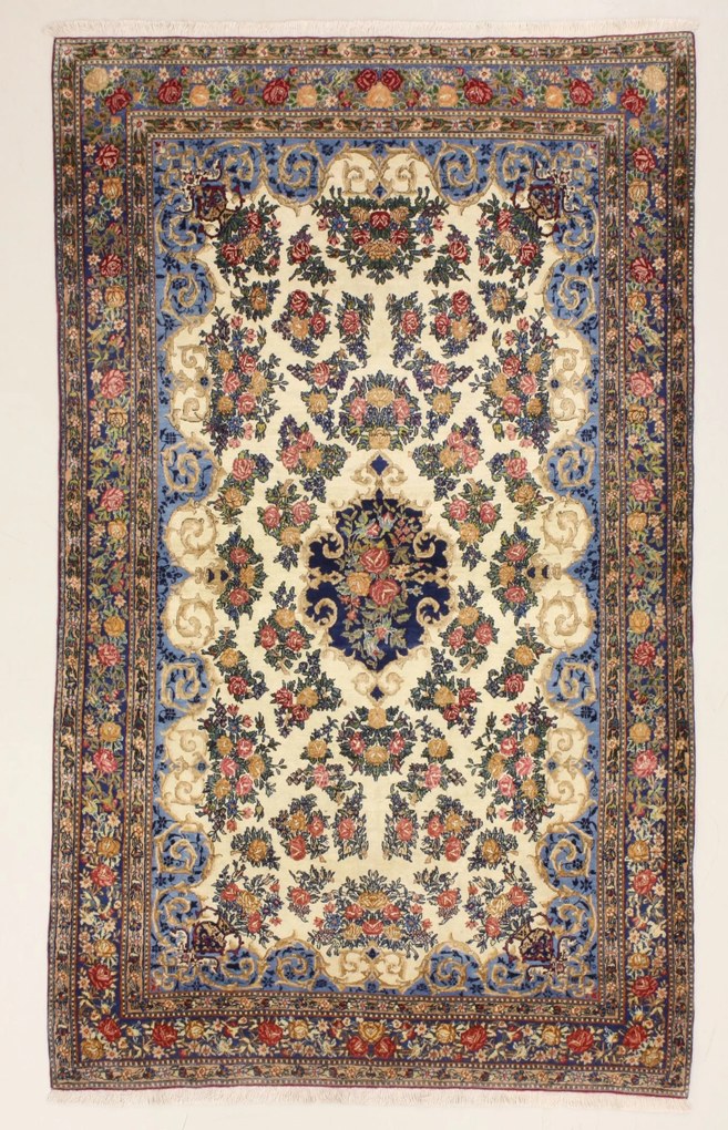 Kerman Tappeto 230x140 (Iran) Annodato A Mano