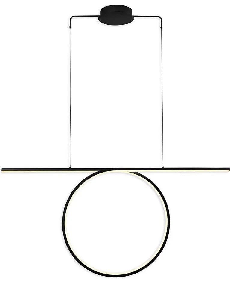 Lampadario LED sospeso su cavo ODETTA LED/42W/230V 4000K nero