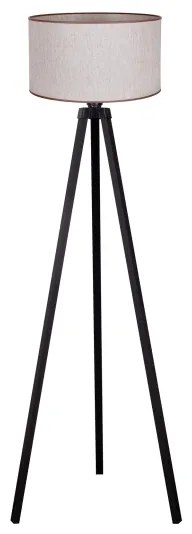 Duolla - Lampada con piedistallo 1xE27/60W/230V diametro 44 cm beige/wenge