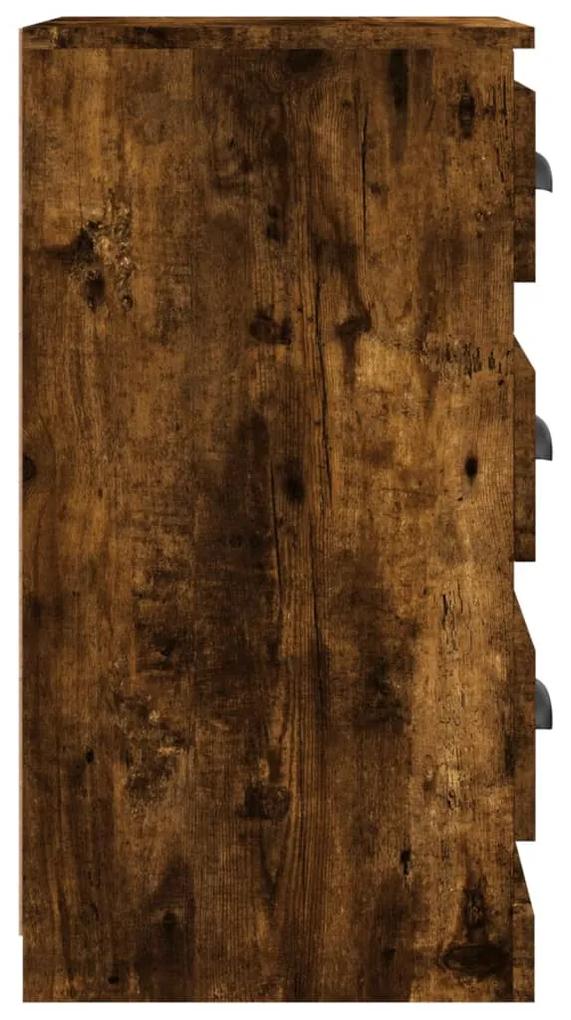 Credenza rovere fumo 36x35,5x67,5 cm in legno multistrato