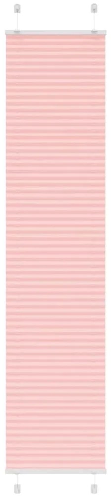 Tenda Plissettata Rosa 45x200 Cm Larghezza Tessuto 44,4 Cm /