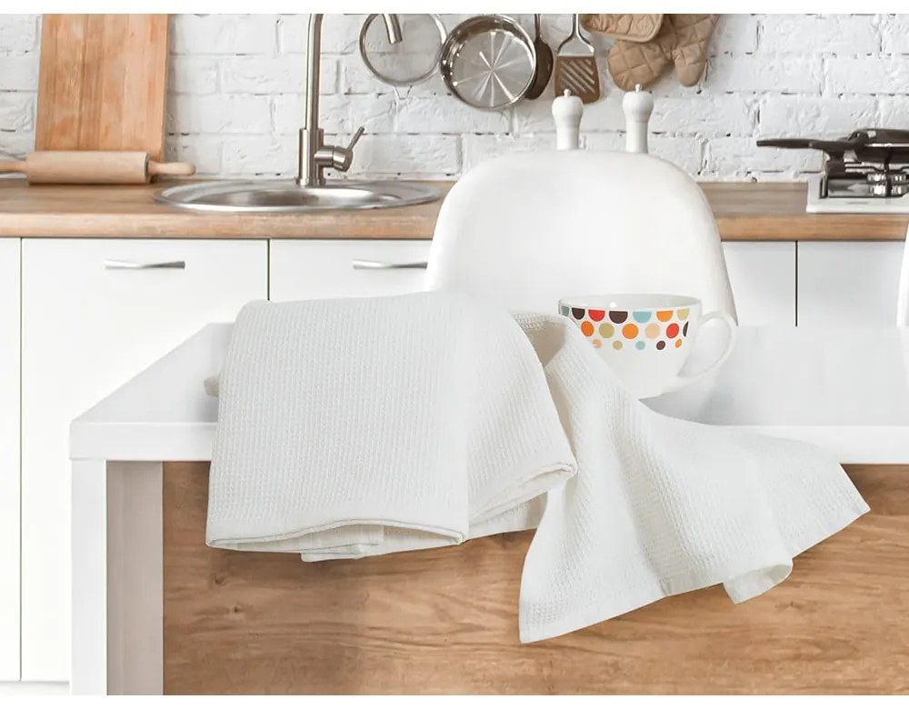 Asciugamani in cotone in set da 3 40x60 cm Wafle - B.E.S.