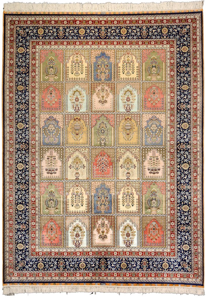 Ghom Tappeto orientale 170x240 Beige (Cina) Annodato A Mano