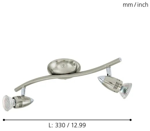 Eglo 92642 - Faretto LED MAGNUM 2xGU10-LED/3W/230V