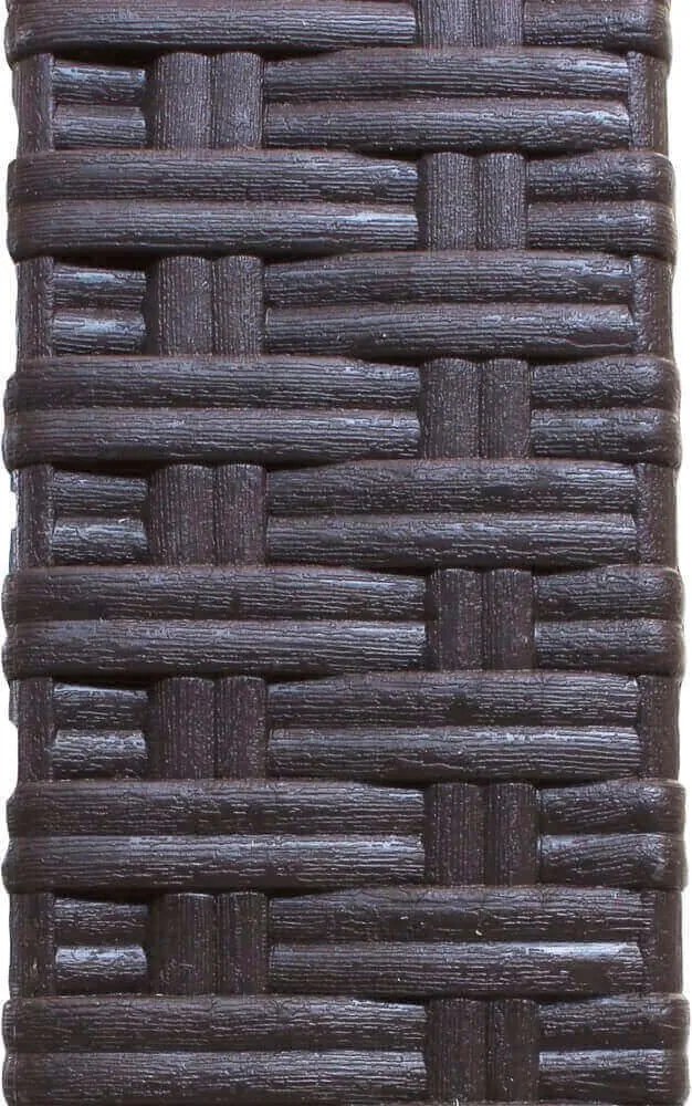CALIGOLA - tavolo da giardino in wicker quadrato