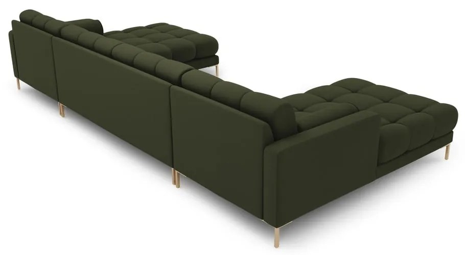 Divano a U angolare verde Bali - Cosmopolitan Design