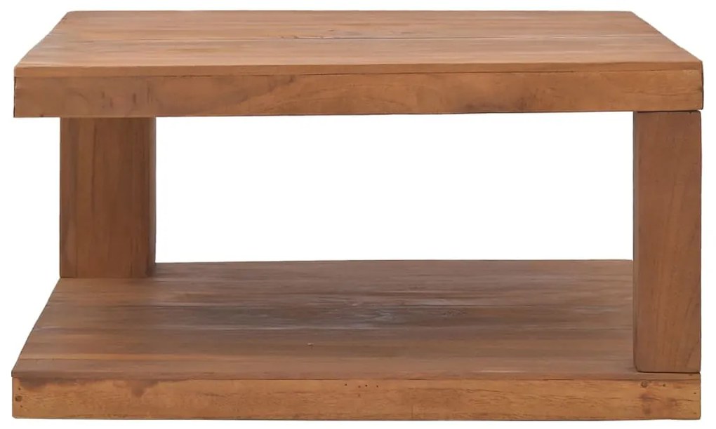 Tavolino da salotto 65x65x33 cm in legno massello di teak