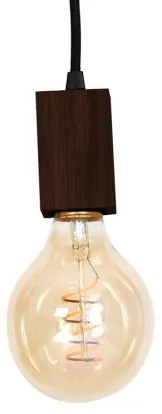 Lampadario a sospensione con supporto rigido JACK 5xE27/40W/230V legno marrone