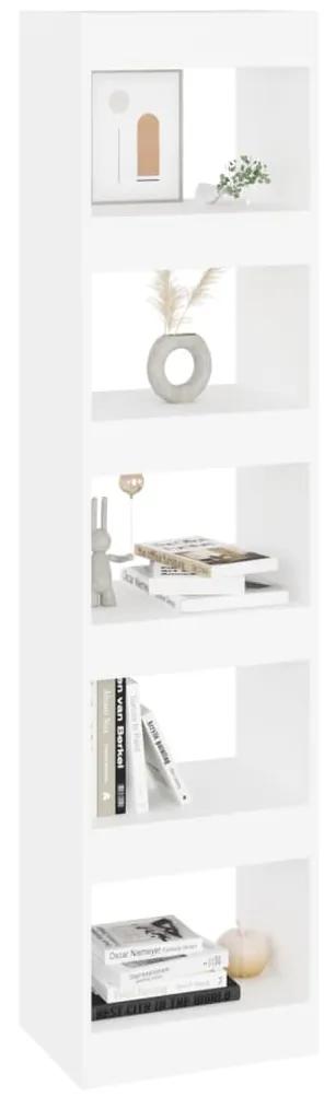 Libreria/divisorio bianco 40x30x166 cm