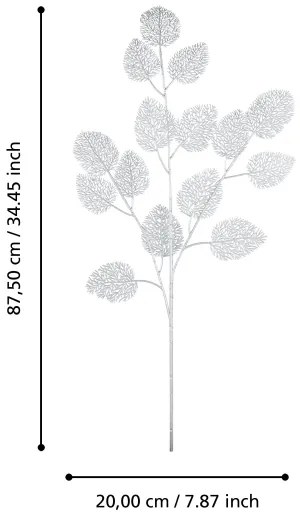 Eglo 428344 - Fiore artificiale MIADOL 87,5 cm argento