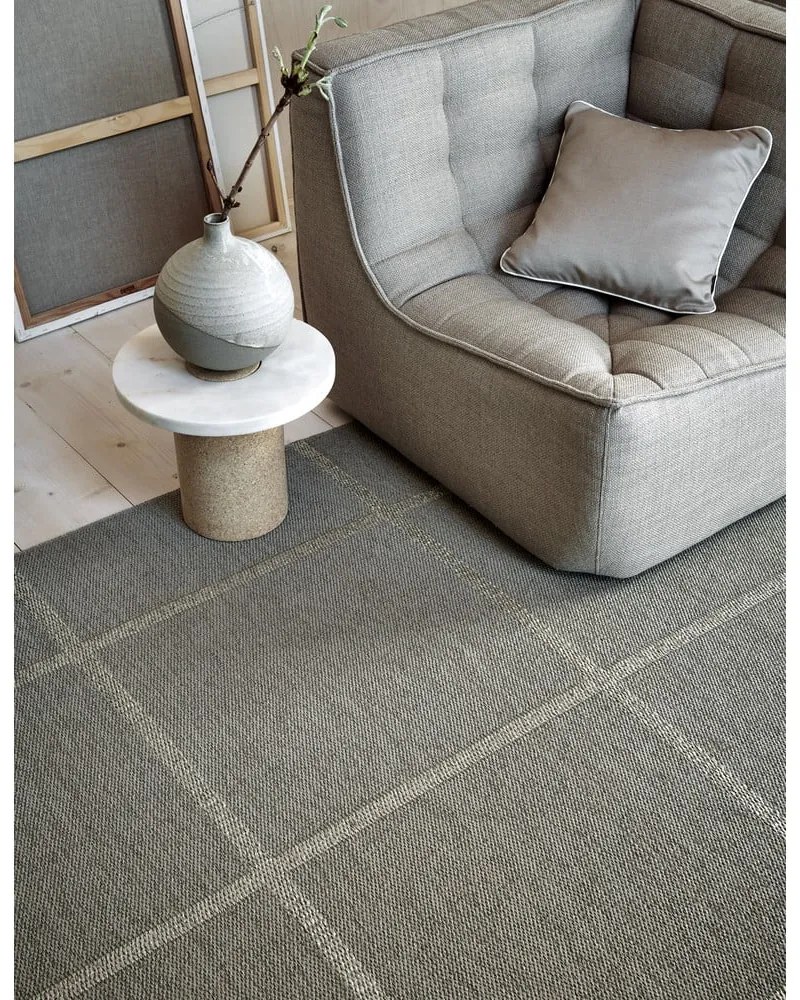 Passatoia da interno/esterno beige 70x225 cm Ada Dark Linen – Pappelina