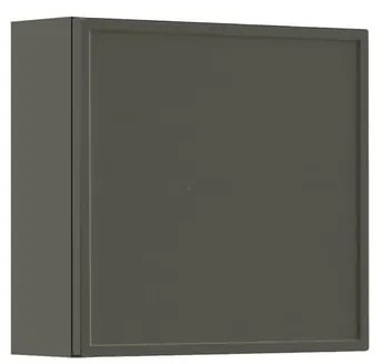 Pensile bagno Pixel laccato opaco grigio carbone, 1 anta apertura da sinistra P 17 x L 40 x H 40 cm