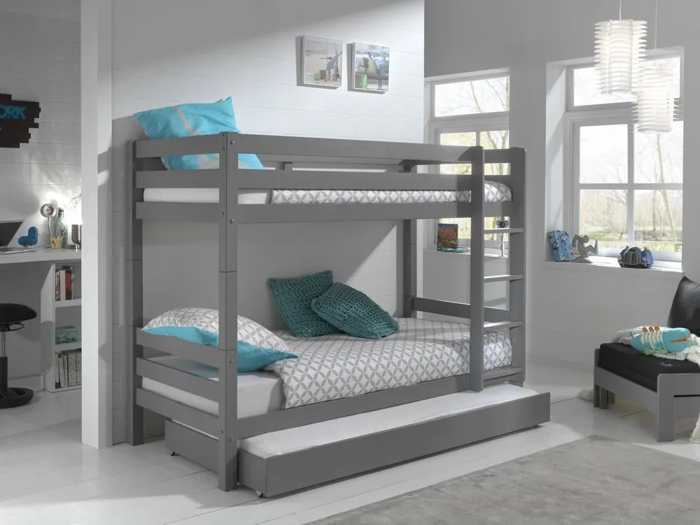 Contenitore sottoletto per bambini grigio 90x190 cm Pino – Vipack