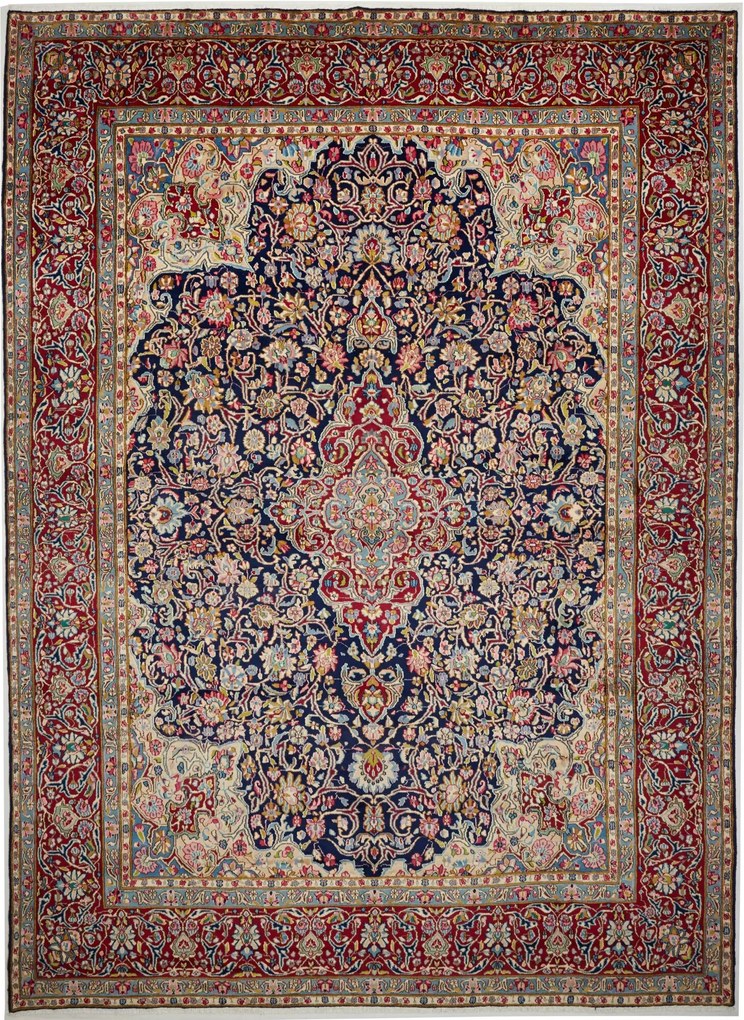 Kerman Tappeto persiano 300x400 Blu (Iran) Annodato A Mano