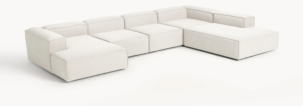 Divano XL componibile in bouclé Lennon