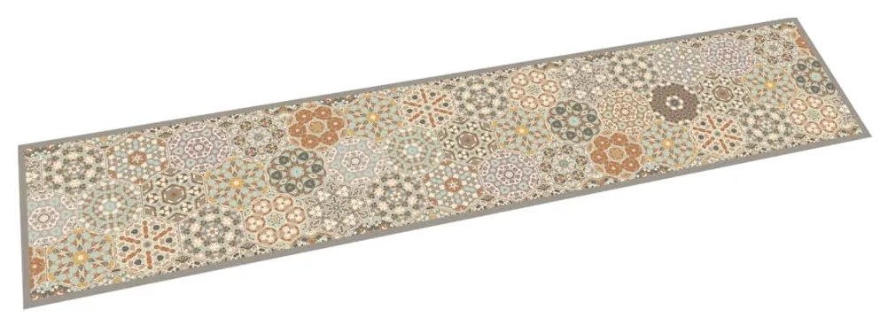 Tappeto Da Cucina Lavabile Pastello Esagono 60x300 Cm Velluto /