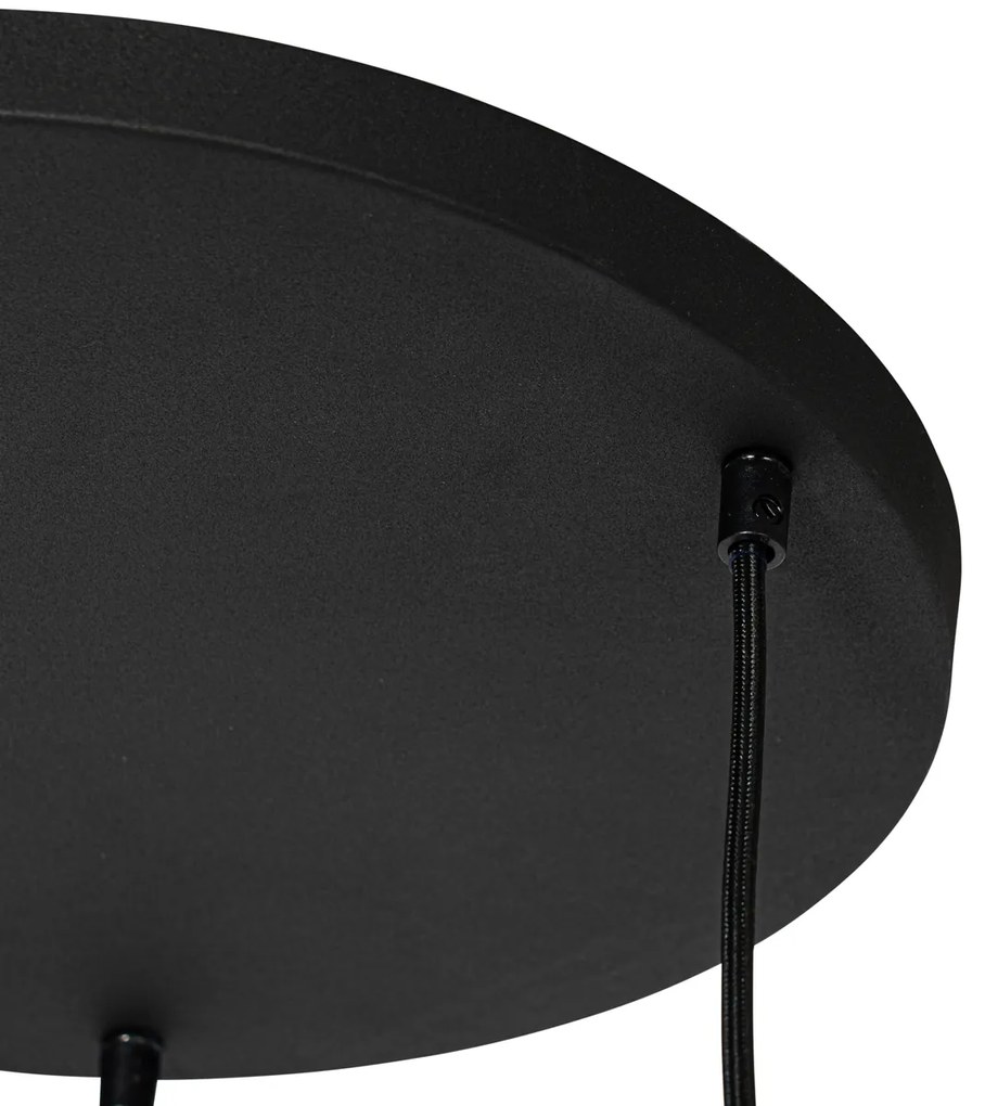 Lampada a sospensione moderna bianca 3 luci - Cloth