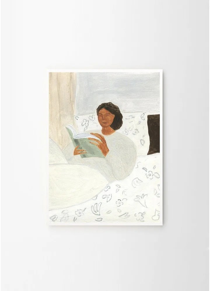 Poster 50x70 cm Morning Read – Isabelle Vandeplassche – The Poster Club